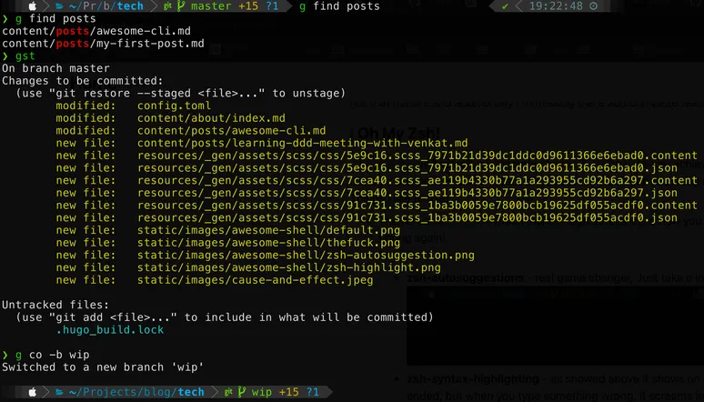 zsh-git
